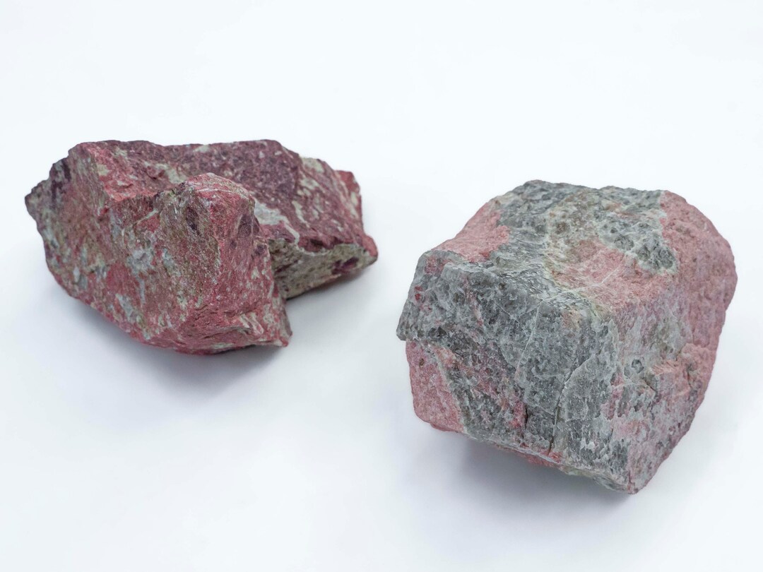 画材 Thulite genuine Thulite Rough Stone Speciemn - 260g Healing Crystal, Natural