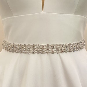 Rundförmiger Kristall Braut Hochzeit Gürtel, Weben Kristall Brautjungfer Accessoire, Kristall Hochzeit Schärpen, Sparkly Hochzeit Accessoires (BS029)