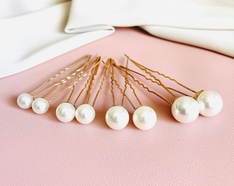 Pearl Hair Pin Sets, Wedding Bridal Pearl Hair Pins, Classic Mix Size Pearl Hair Pins, Wedding Accessories, Pearl Bridal Hair Accessories