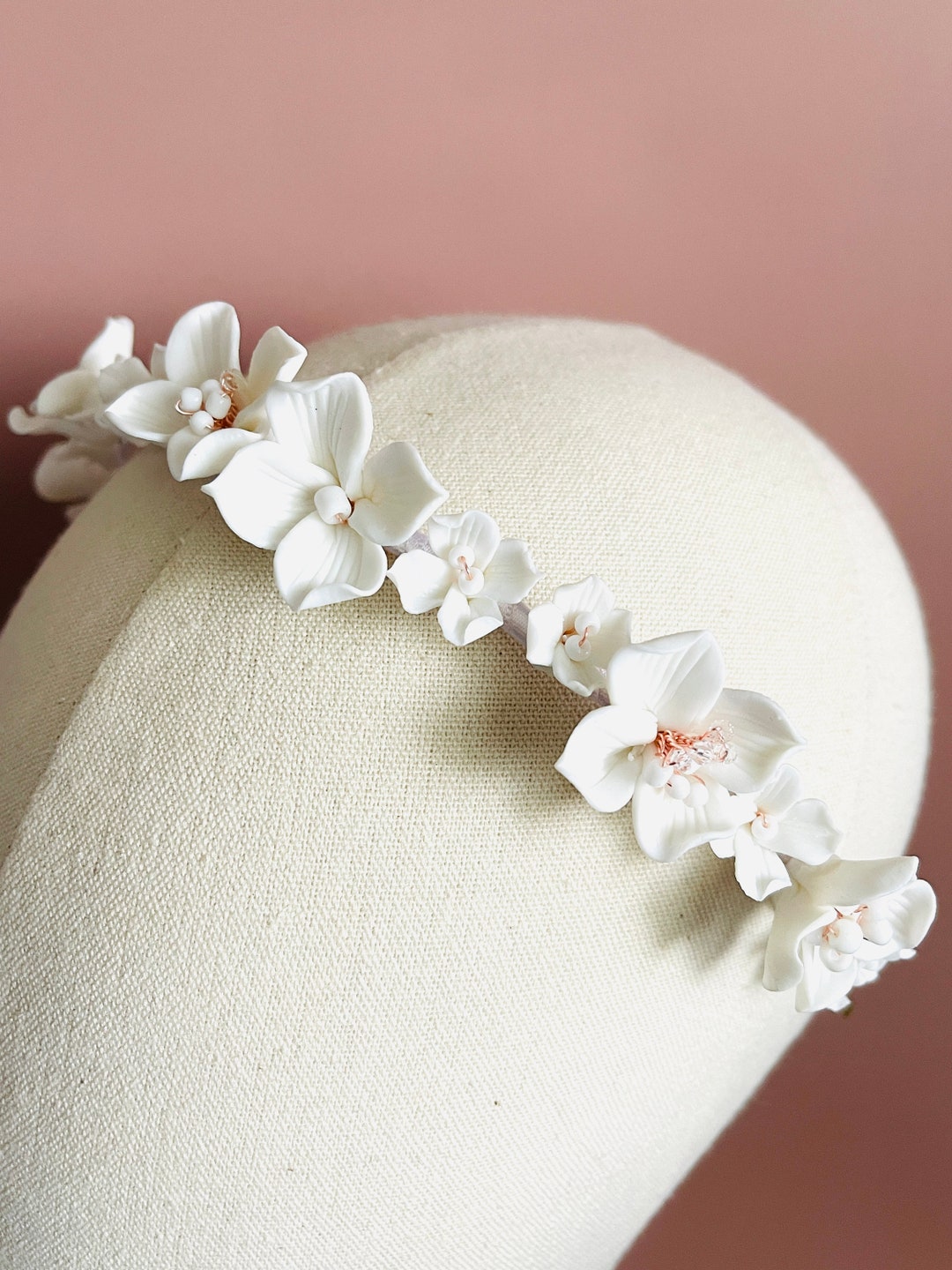 White Floral Headband main image 0