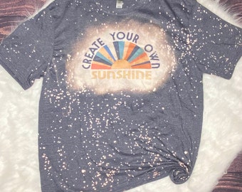 Create Your Own Sunshine Bleached T-Shirt
