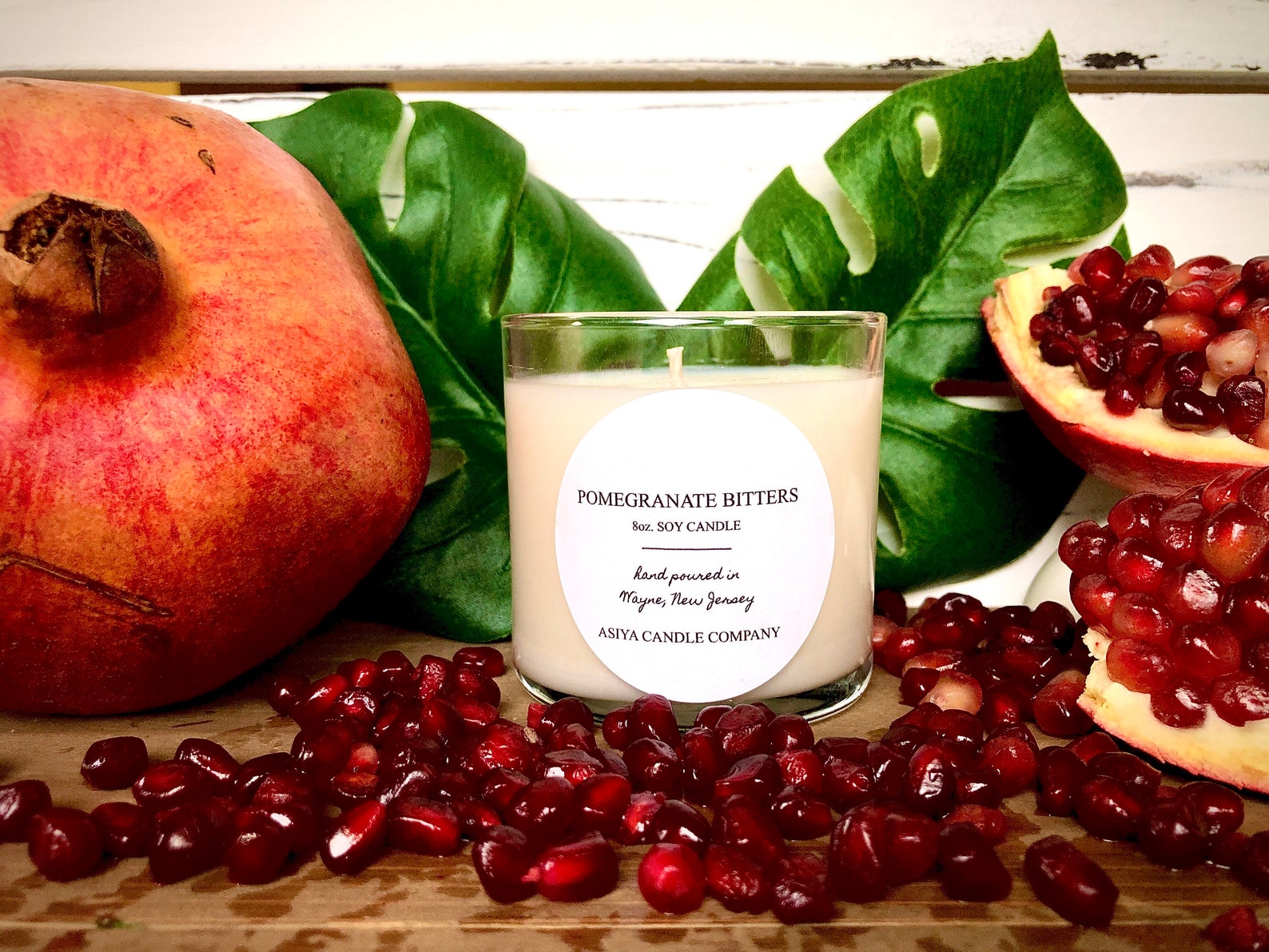 Pomegranate Bitters Candles 8oz & 5oz Hand Poured Natural Etsy