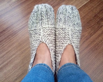 Handmade Warm Cozy Knitted Slippers