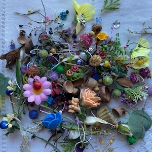 A box for making trinkets and curiosities from the magic garden, fairy tale miniatures