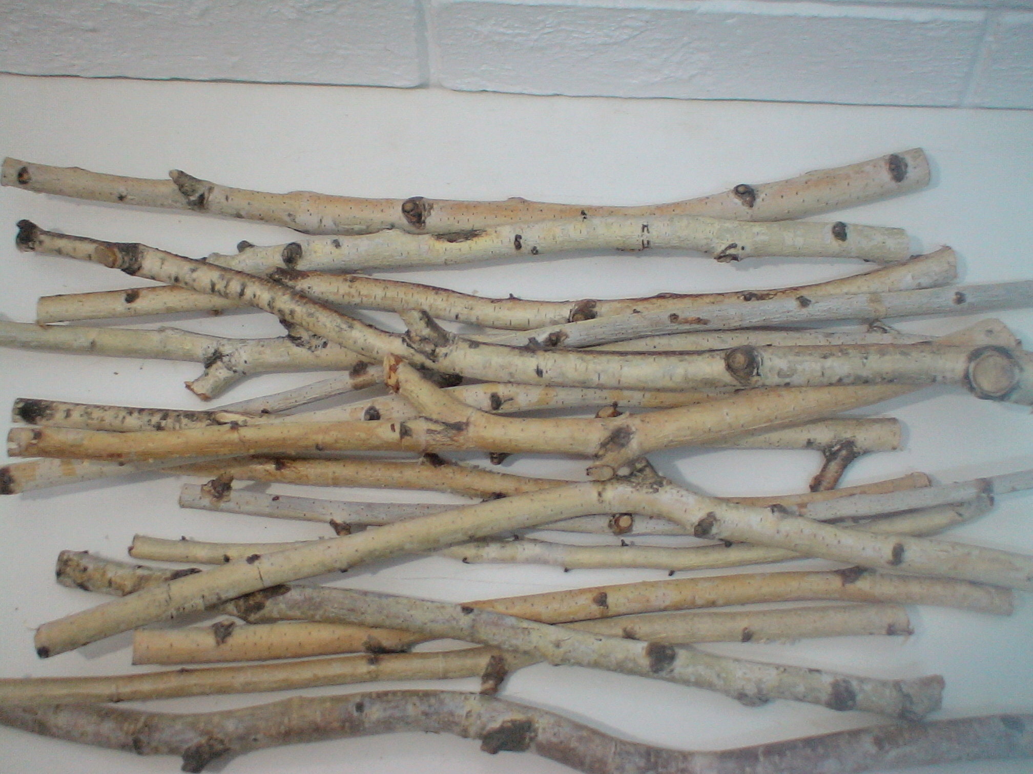 Mixed set No. 6 of natural wood branches for macrame. 5 types of
