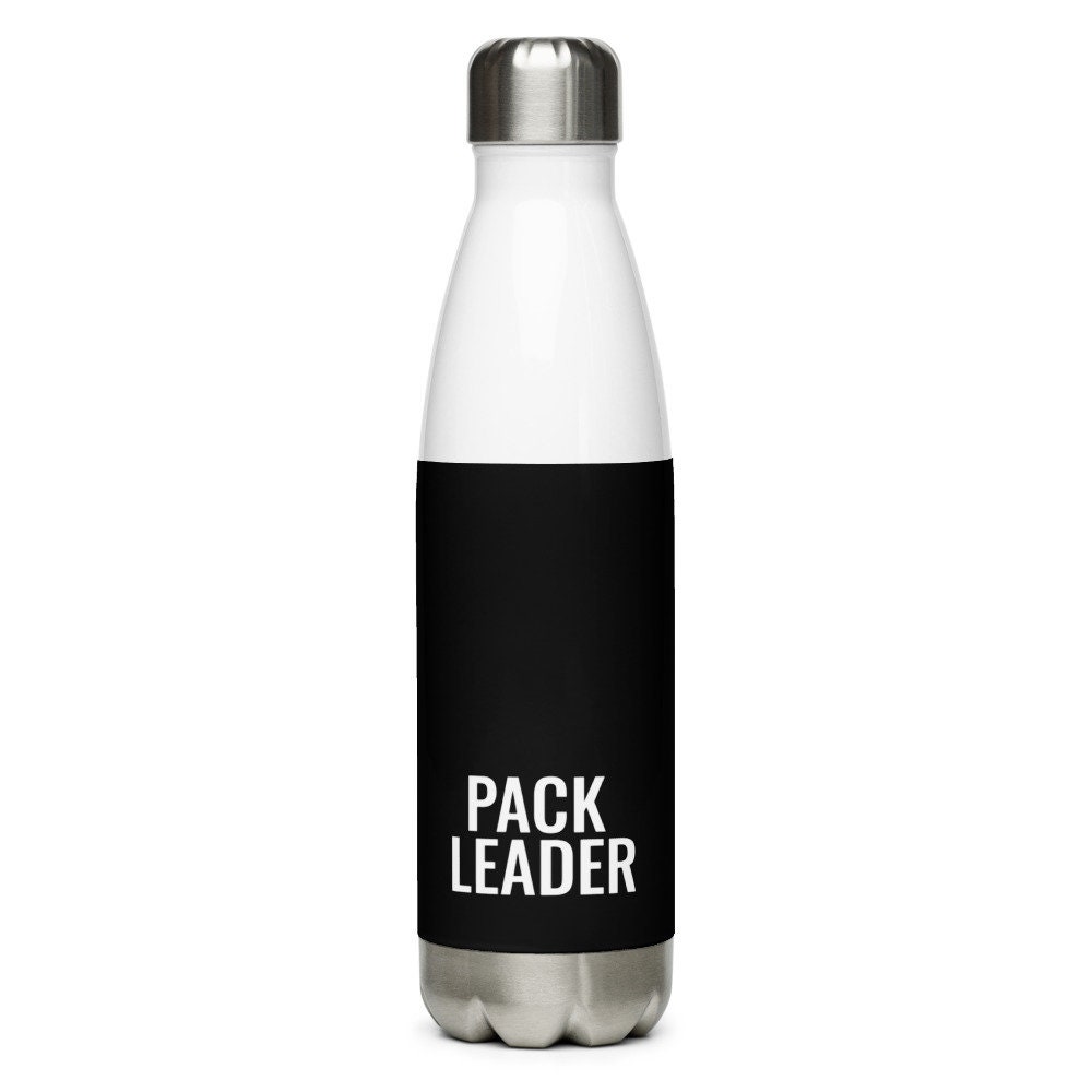 Pack Leader Black Cute Dog Bottle Stainless Steel Water Etsy