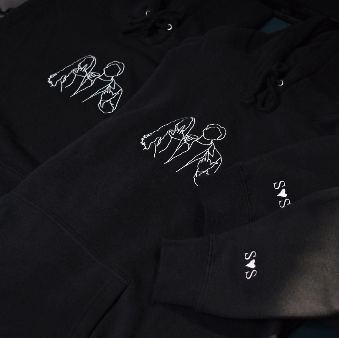 Custom Embroidered COUPLES Hoodie For Boyfriend/Girlfriend Etsy