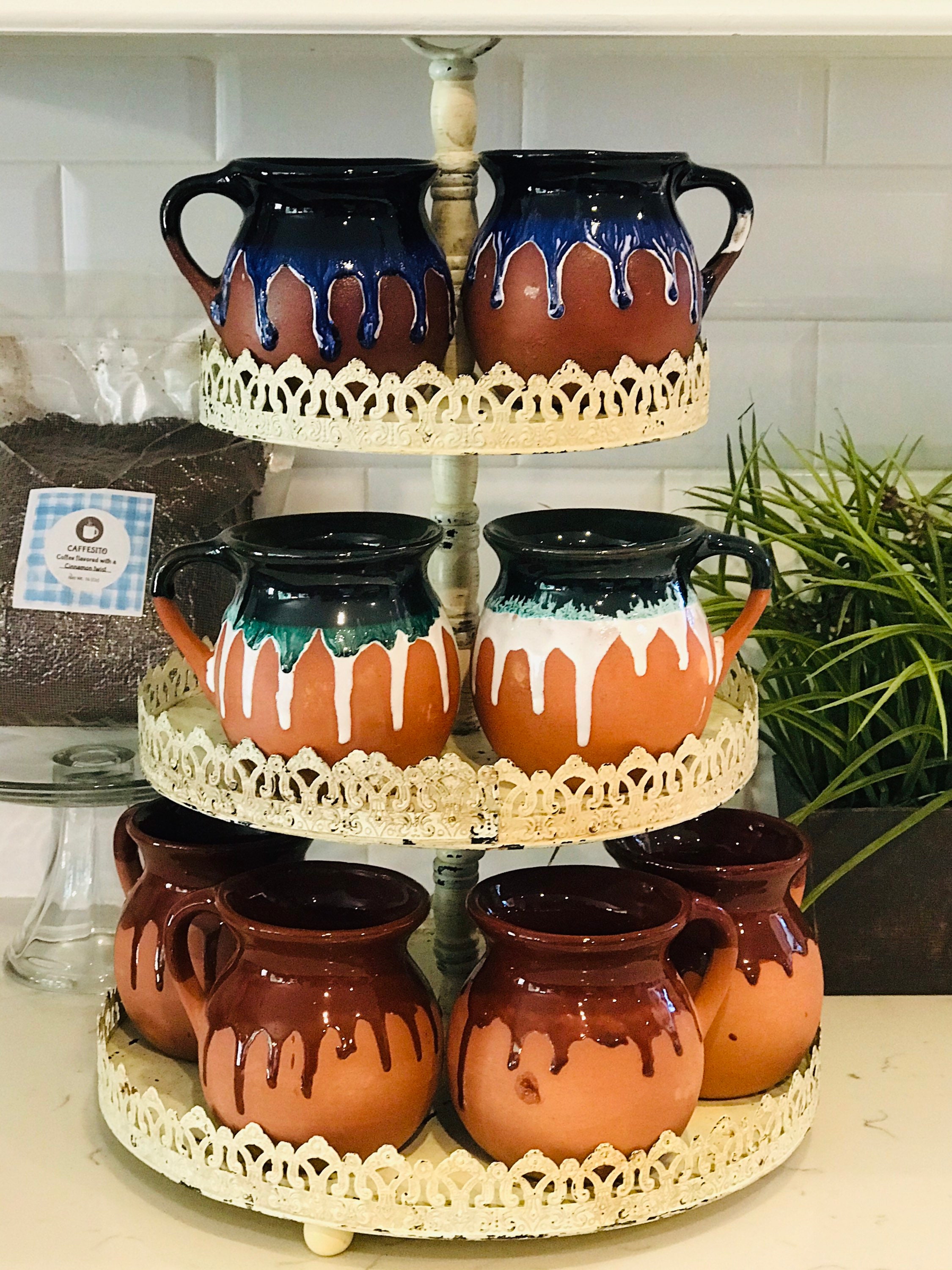 Terra Cotta Clay Mexican Coffee Mug Set of Two Cups - Etsy