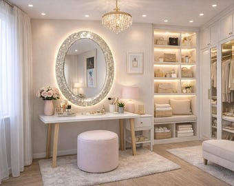 Espejo ovalado de selenita hecho a mano: decoración de cristal curativo con rayos de sol