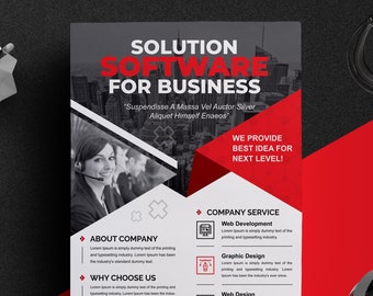 Corporate Flyer Software Company Flyer Template