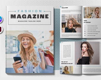 Plaque d'équipe de mise en page de magazine de mode | MODÈLE INDESIGN ET CANVA