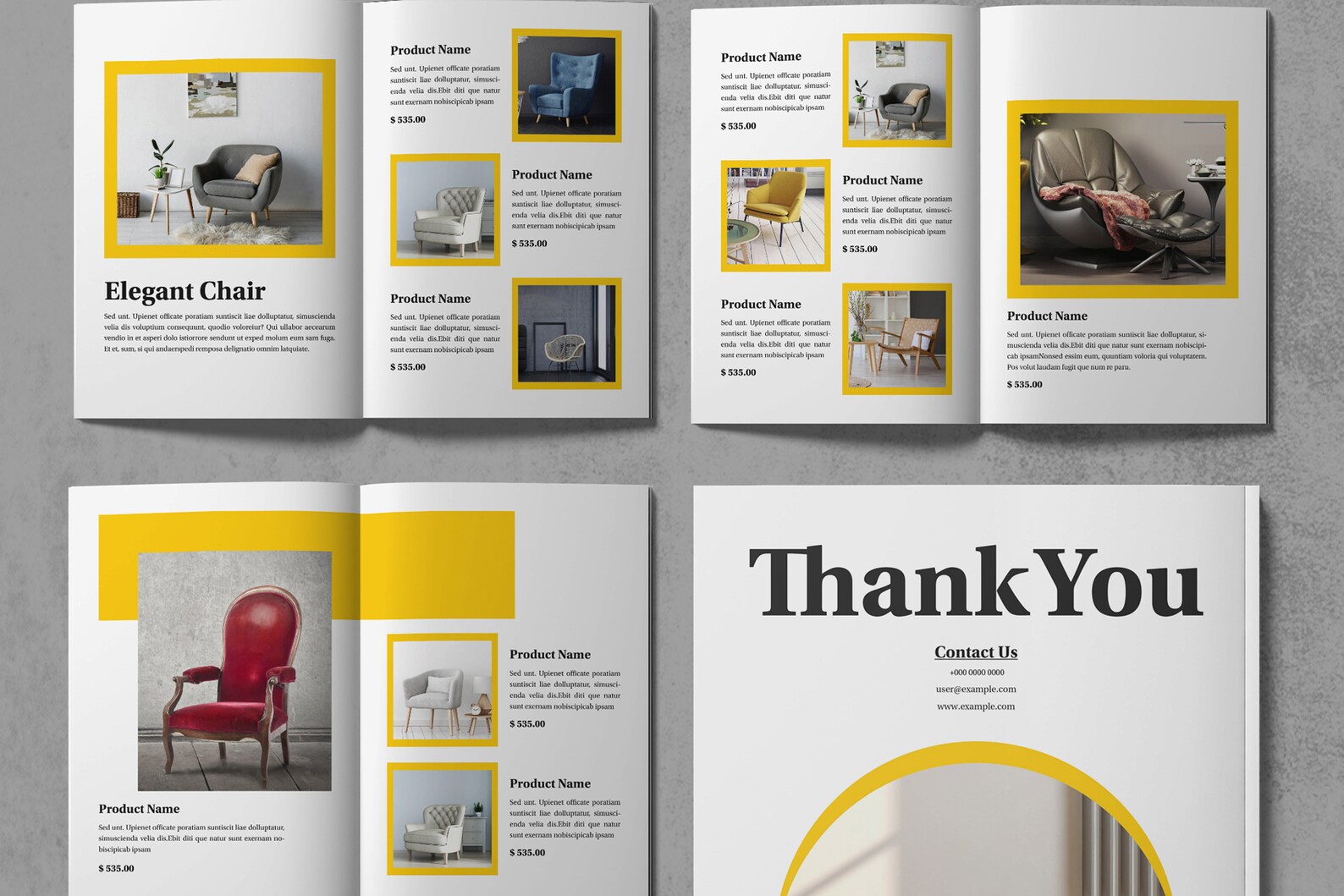 Yellow Catalogue Design Template Catalogue Design Template 2023 Etsy
