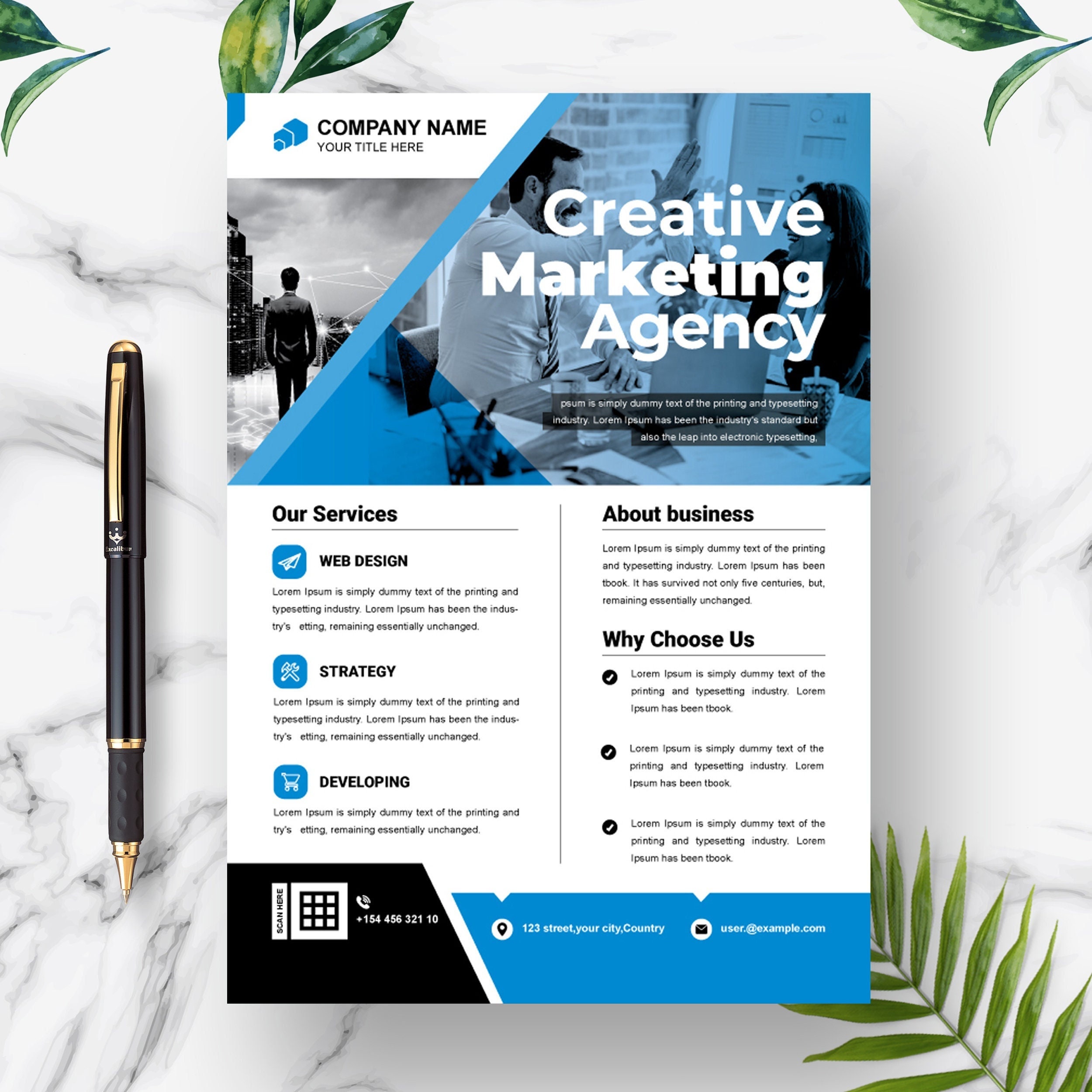 Marketing Agency Flyer Template Corporate Flyer