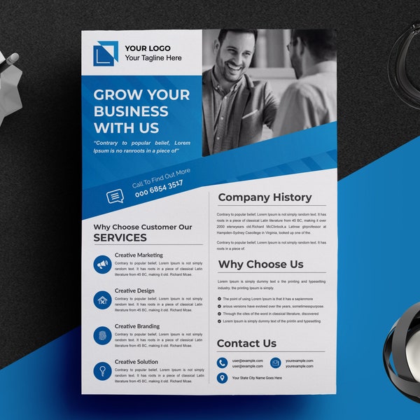 Corporate Business Flyer Template Job Flyer Design