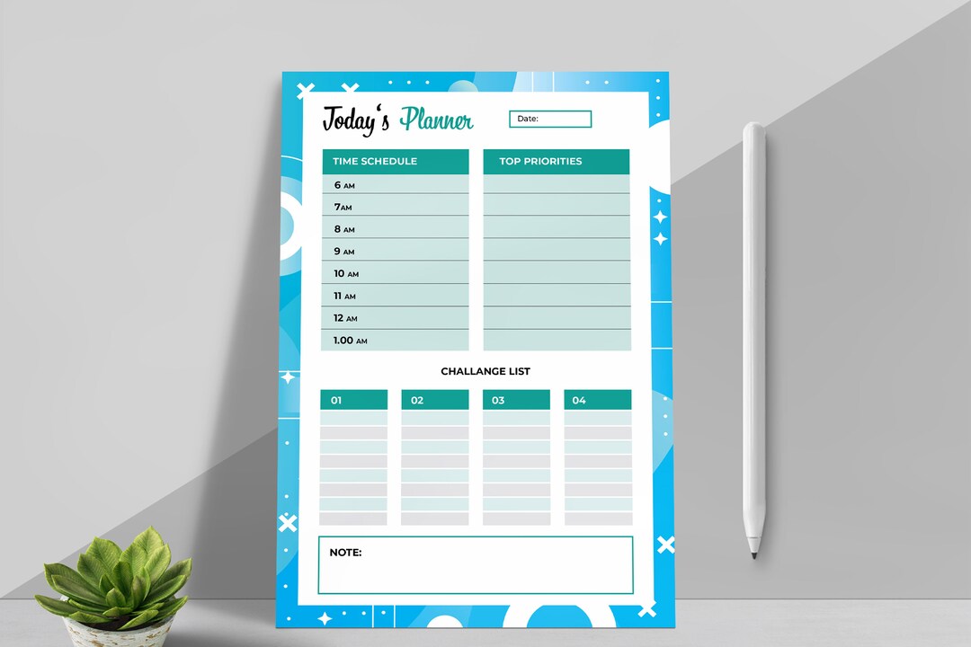 Daily Productivity Planner to Do List | Daily Productivity Planner to ...