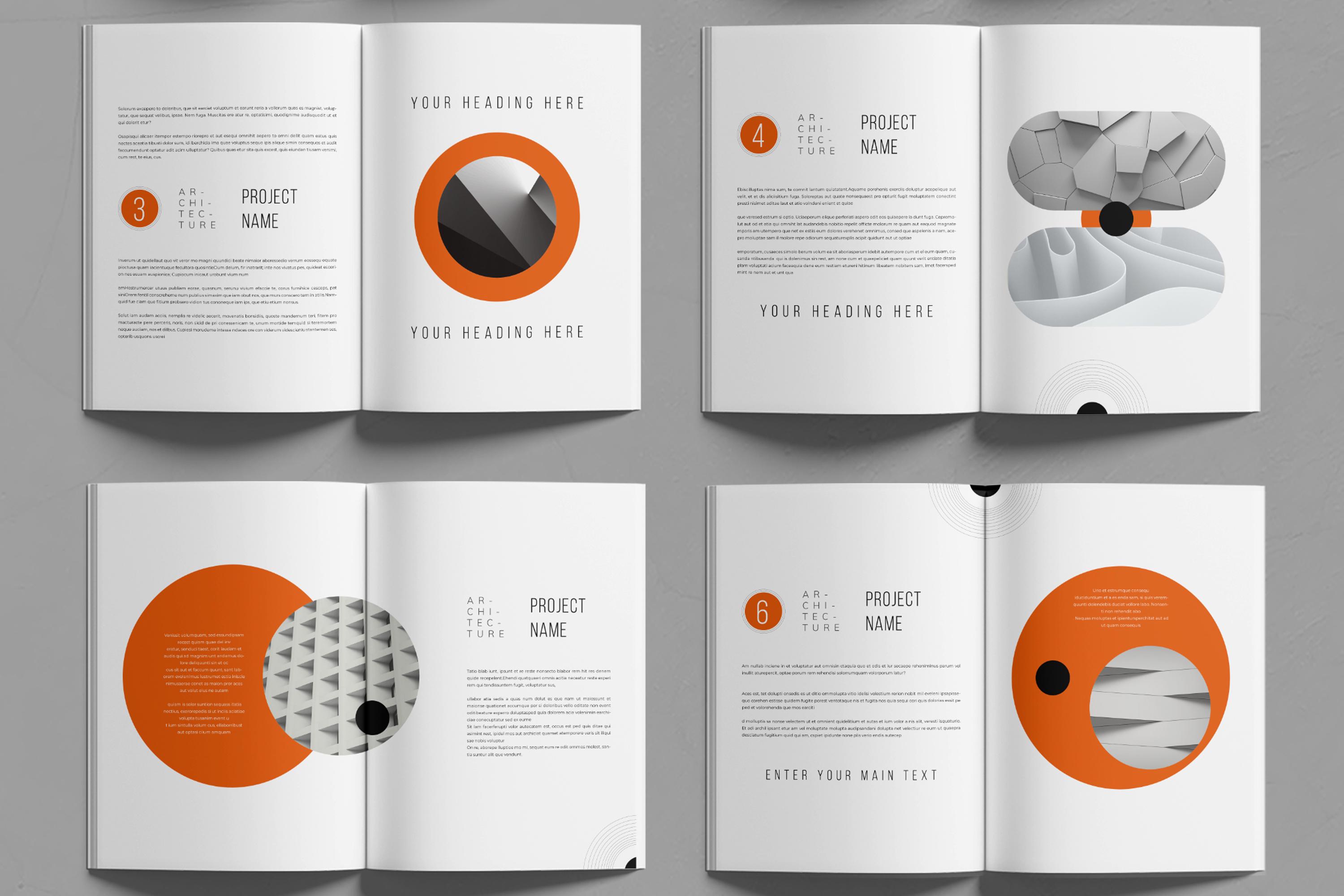 Architecture Portfolio Design Template Layout - Etsy UK