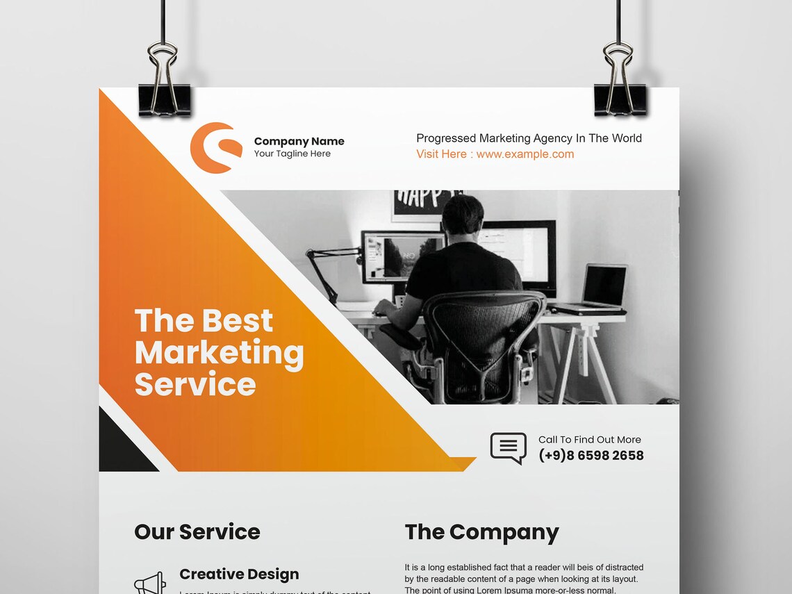 Marketing Business Flyer Template Design 2023 Etsy