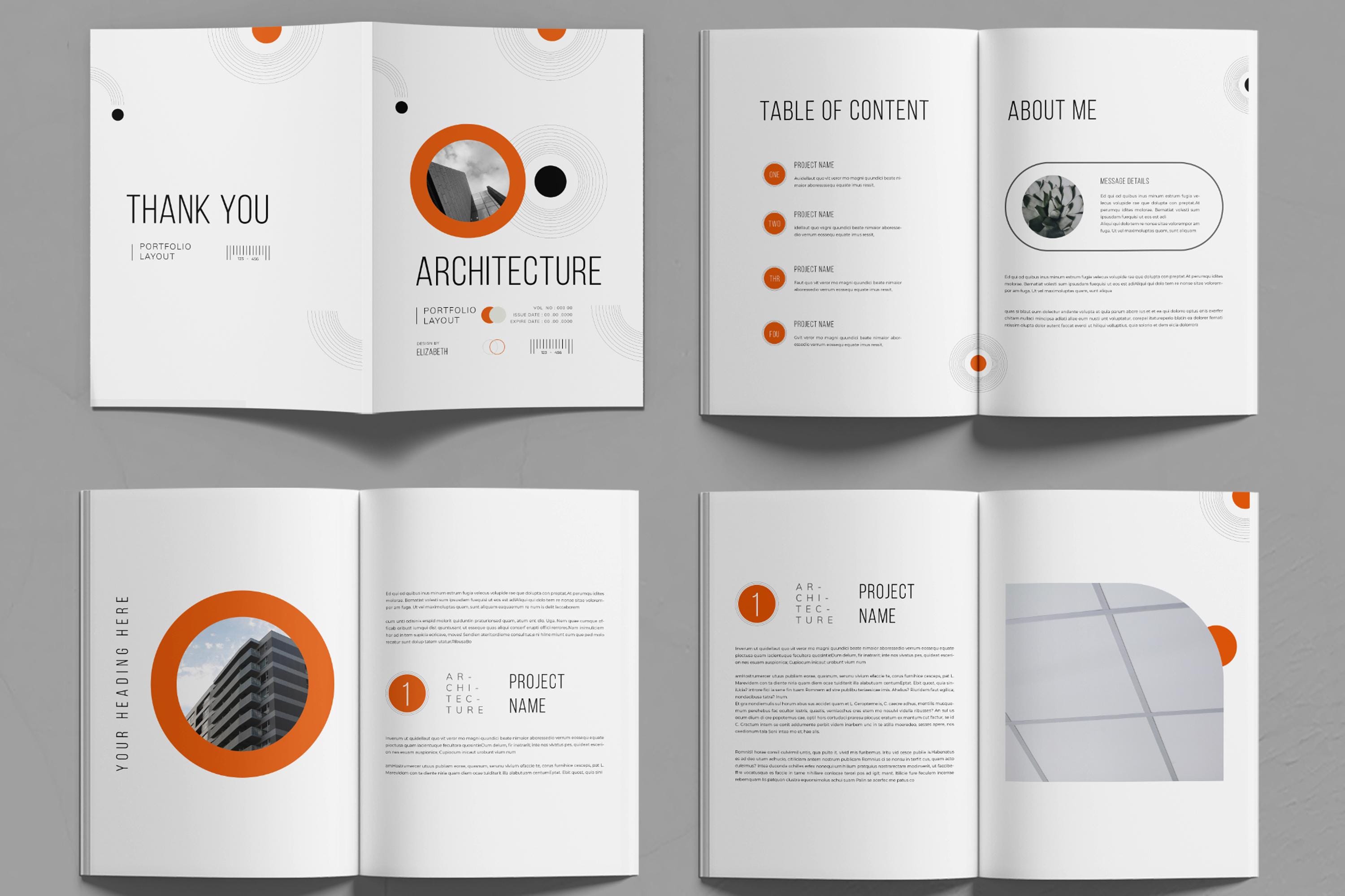 Architecture Portfolio Design Template Layout - Etsy UK