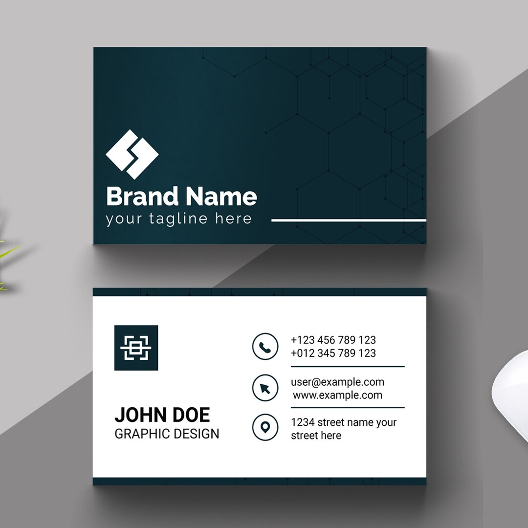 Simple Business Card Layout Printable Business Card Template, Business