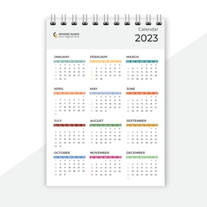 Layout del calendario 2023