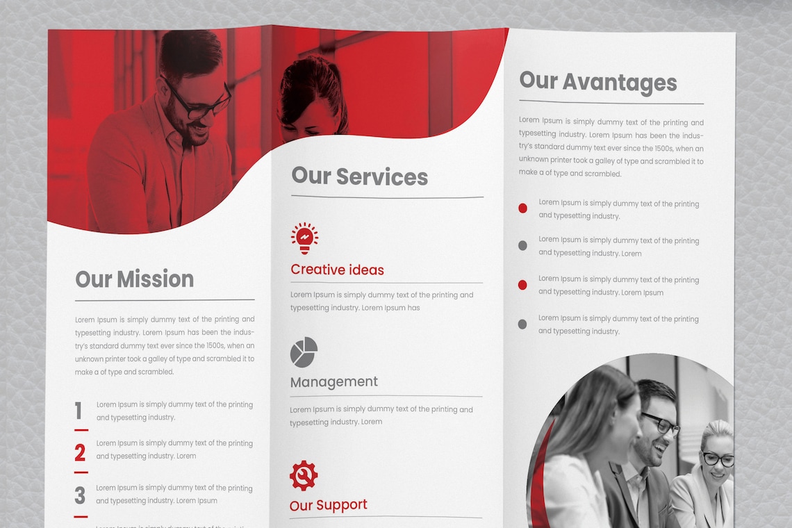 Trifold Brochure Leaflet Layout Instant Download & Canva Editable ...