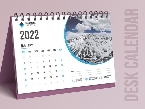 2023 desk calendar template design 2022 new calendar 2023 - etsy