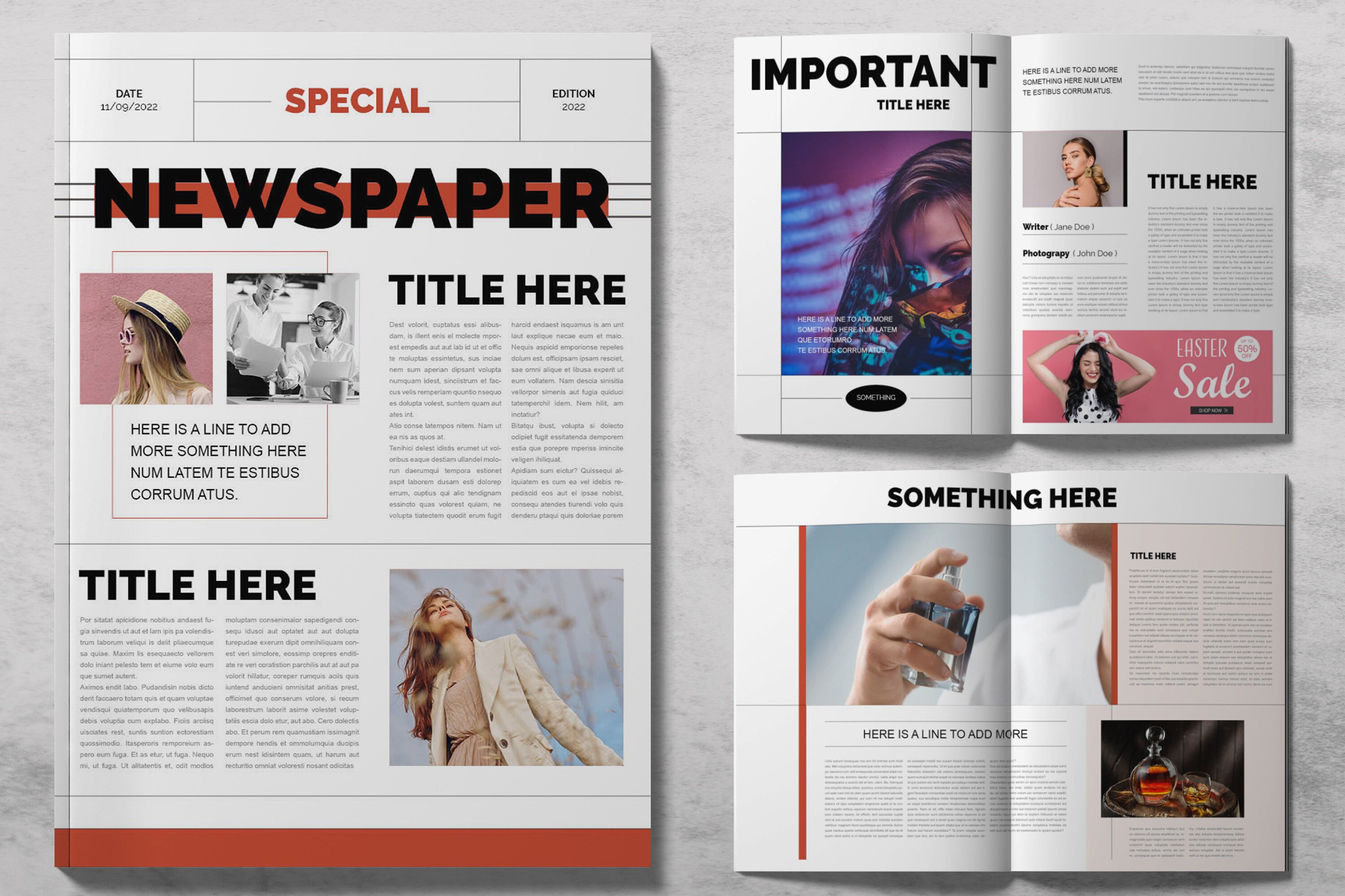 Newspaper Layout Design Templates