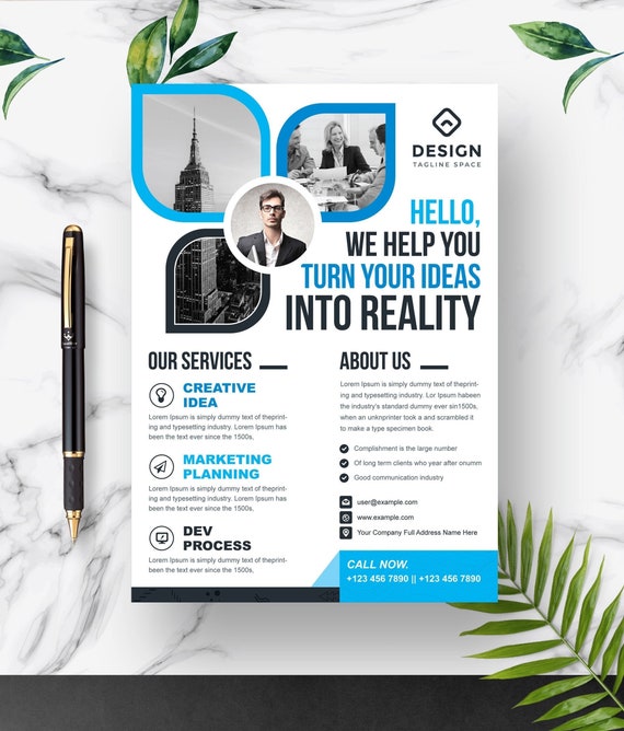 Example Of Flyer Template Modern And Creative DL Flyer Template