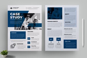 Minimal Modern Powerpoint Presentation Template Navy Dark Blue, Clean ...