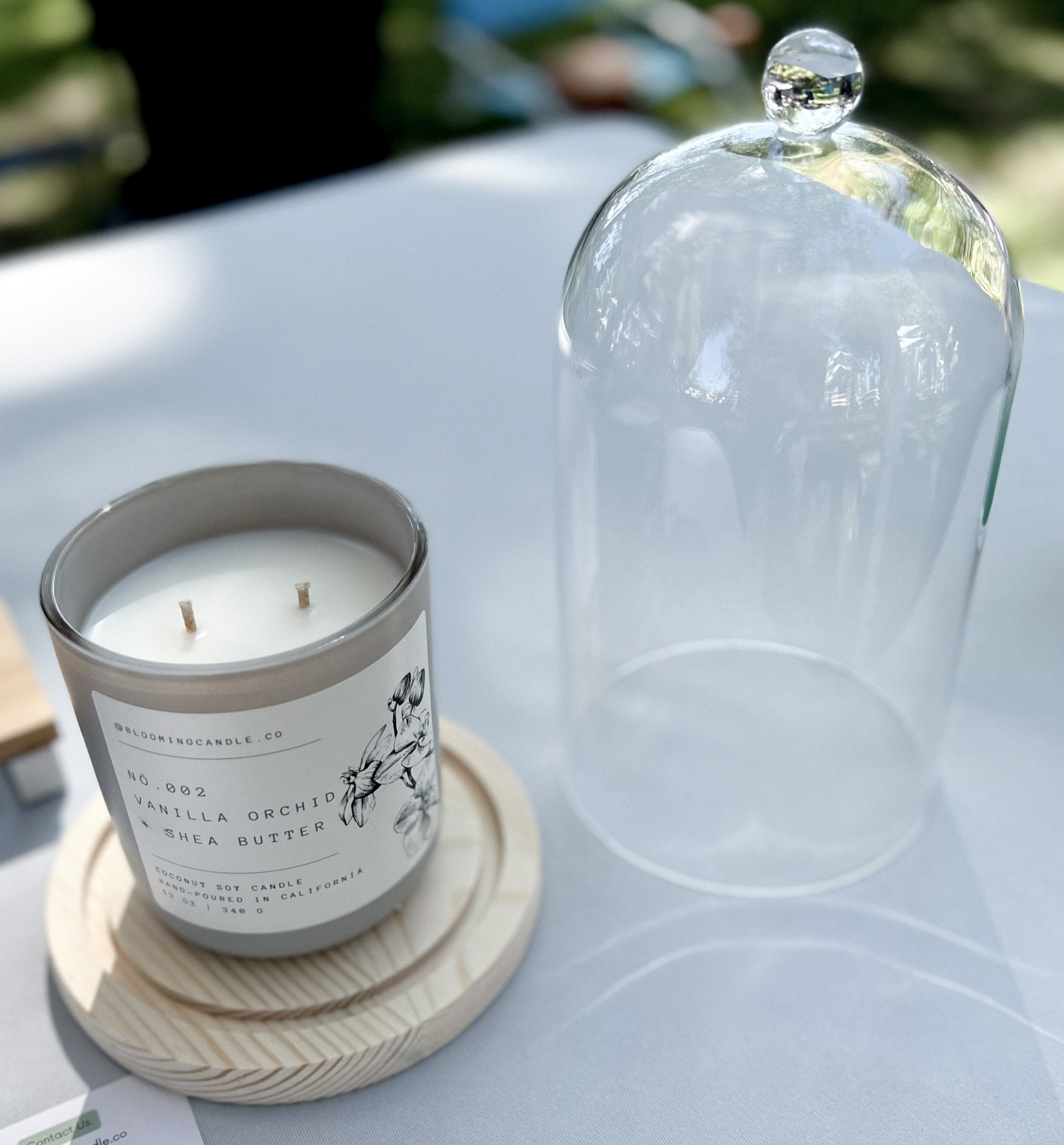 Glass Cloche Candle Cover