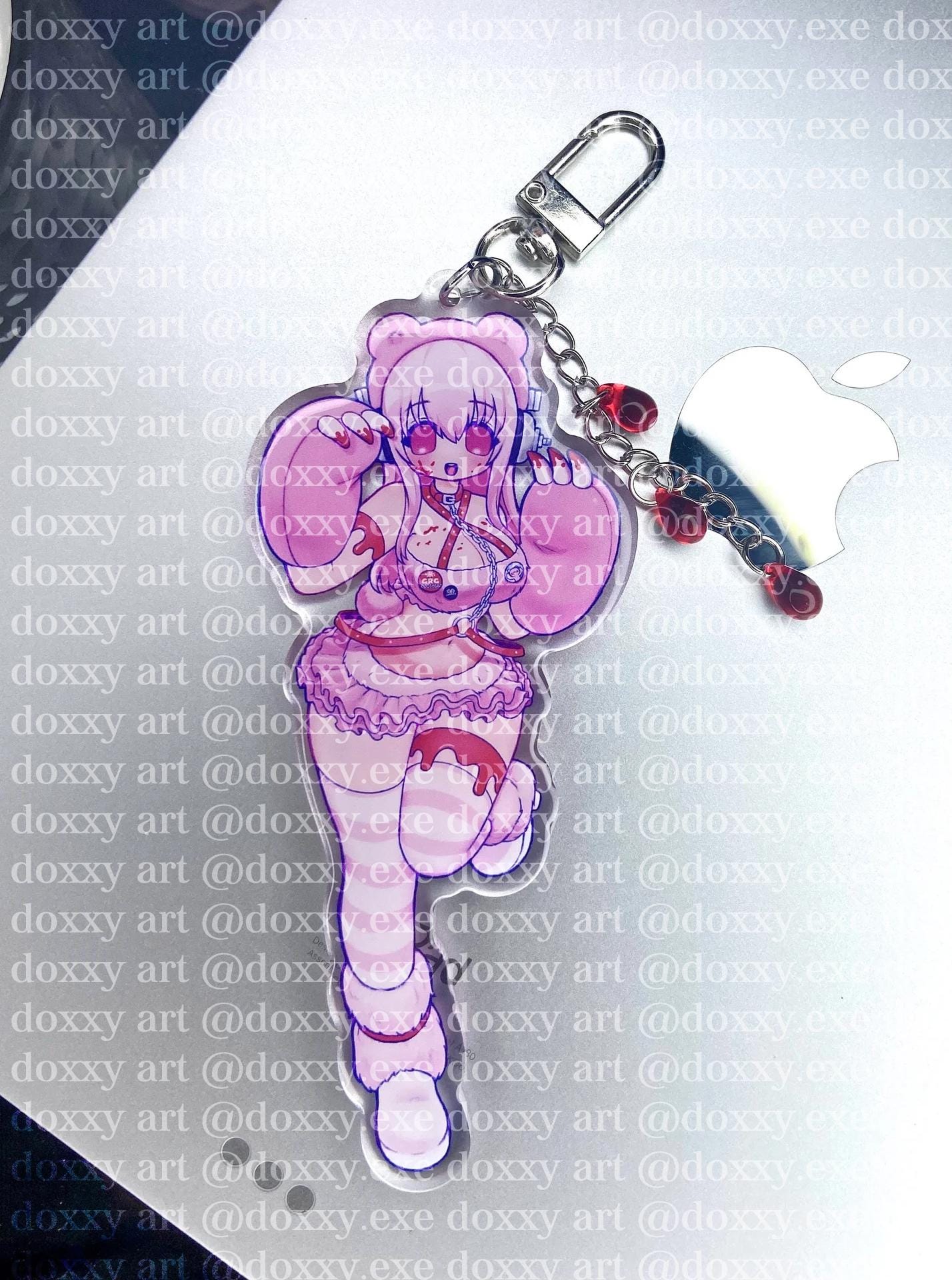 Doxxy Super Sonico x Gloomy Bear Acrylic Keychain | Anime y2k vkei moe Charm