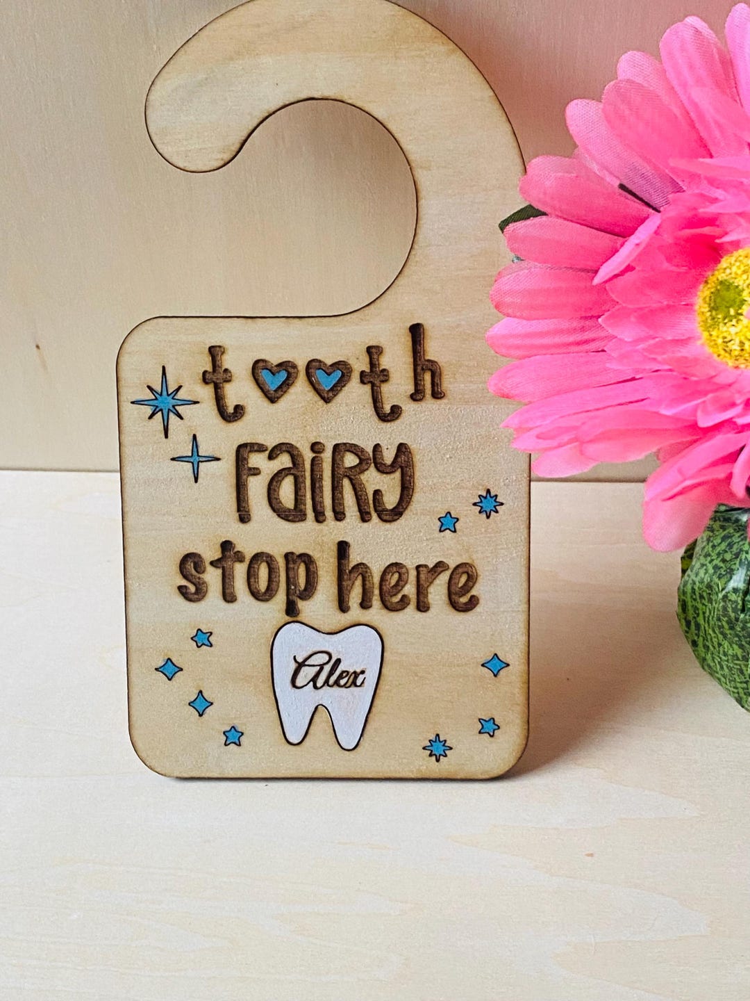 Boy Tooth Fairy Personalized Door Hanger - Etsy