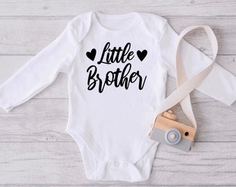 Little Brother Baby Bodysuit , Infant Bodysuit, Baby Clothes, Long Sleeve Baby Bodysuit , Baby Shower Gift, Unique