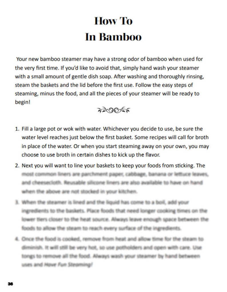 Lukara Steamer Recipe Book With Healthy Chinese Food, Steaming is