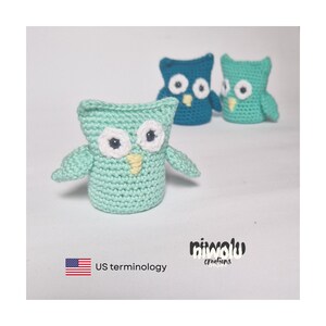 Crochet Owl Pattern PDF: Easy Stash Buster Project, perfect for beginners. US terminology