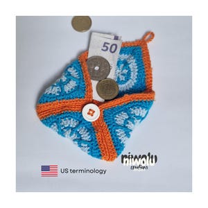 Crochet Granny Square Coin Purse Pattern: Easy DIY Beginner Project (PDF Pattern)