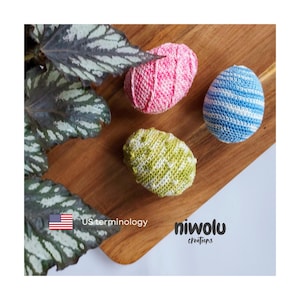 Crochet Easter Eggs Pattern: 3-in-1. DIY Spring Decor (PDF Pattern)