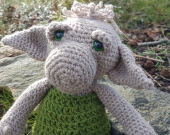 Crochet pattern for adorable garden troll