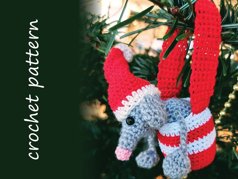 Crochet pattern Christmas rat Bild 5