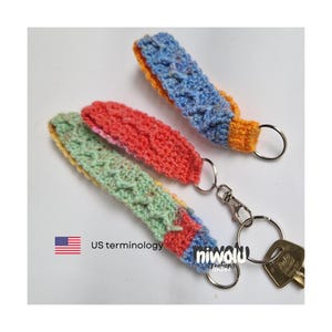 Crochet Keyhanger Pattern: Easy Zig-Zag Design (PDF Pattern)