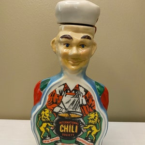 Rare-1976 International Chili Society World Championship Jim Beam Bar Barware Decanter