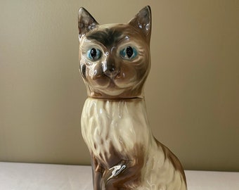 Vintage Jim Beams Siamese Cat Decanter - Etsy