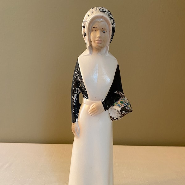 Rare-1986 "Pilgrim Woman" Jim Beam Whiskey Decanter