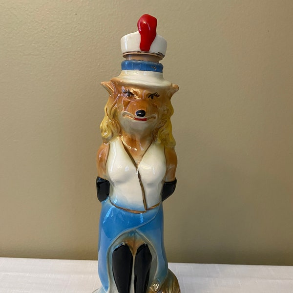Jim Beam Decanter Fox Etsy