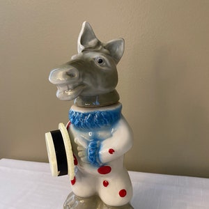 Vintage-1968 "Democrat Donkey" Jim Beam   Decanter