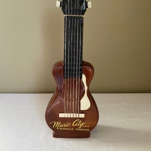ULTRA Rare-1968 &quot;Music City&quot; Nashville Tennessee Guitar Decanter Bottle