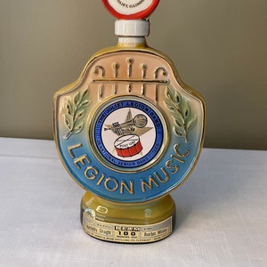 Rare-1978 &quot;Legion Music&quot; 26 National Championships Jim Beam   Decanter