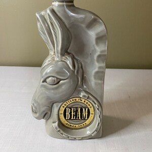 Vintage-1956 &quot;Donkey&quot; Commemorative Democrat Jim Beam Bar Decanter