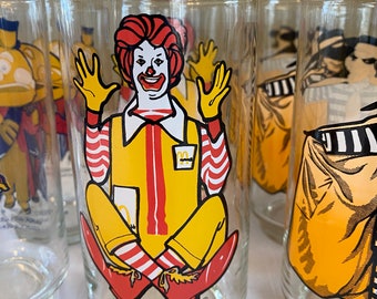 1970年代アメリカ　マクドナルドヴィンテージグラス 1970年代のヴィンテージマクドナルドグラス - Etsy 日本