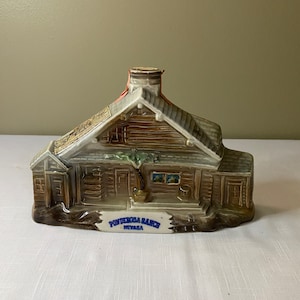 Vintage-1969 &quot;Ponderosa Ranch&quot; &quot;Nevada&quot; Cowboy Jim Beam Barware Bar Decanter